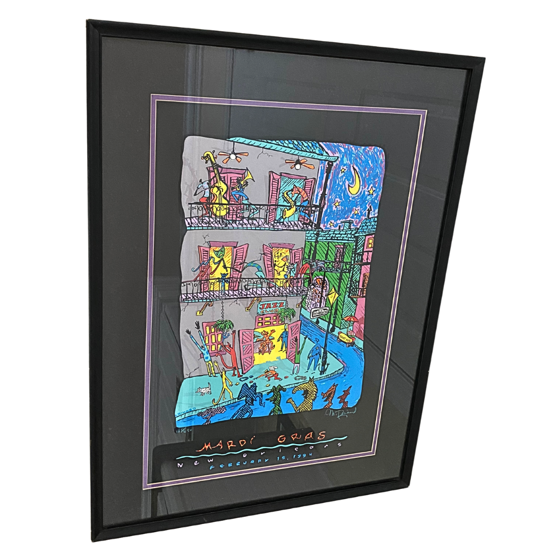 Matt Rinard Signed Limited Edition 185/650 Mardi Gras New Orleans February, 1994