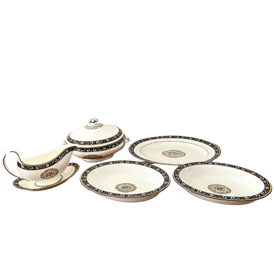 Wedgewood Runnymede Blue Design Serving Set of 5