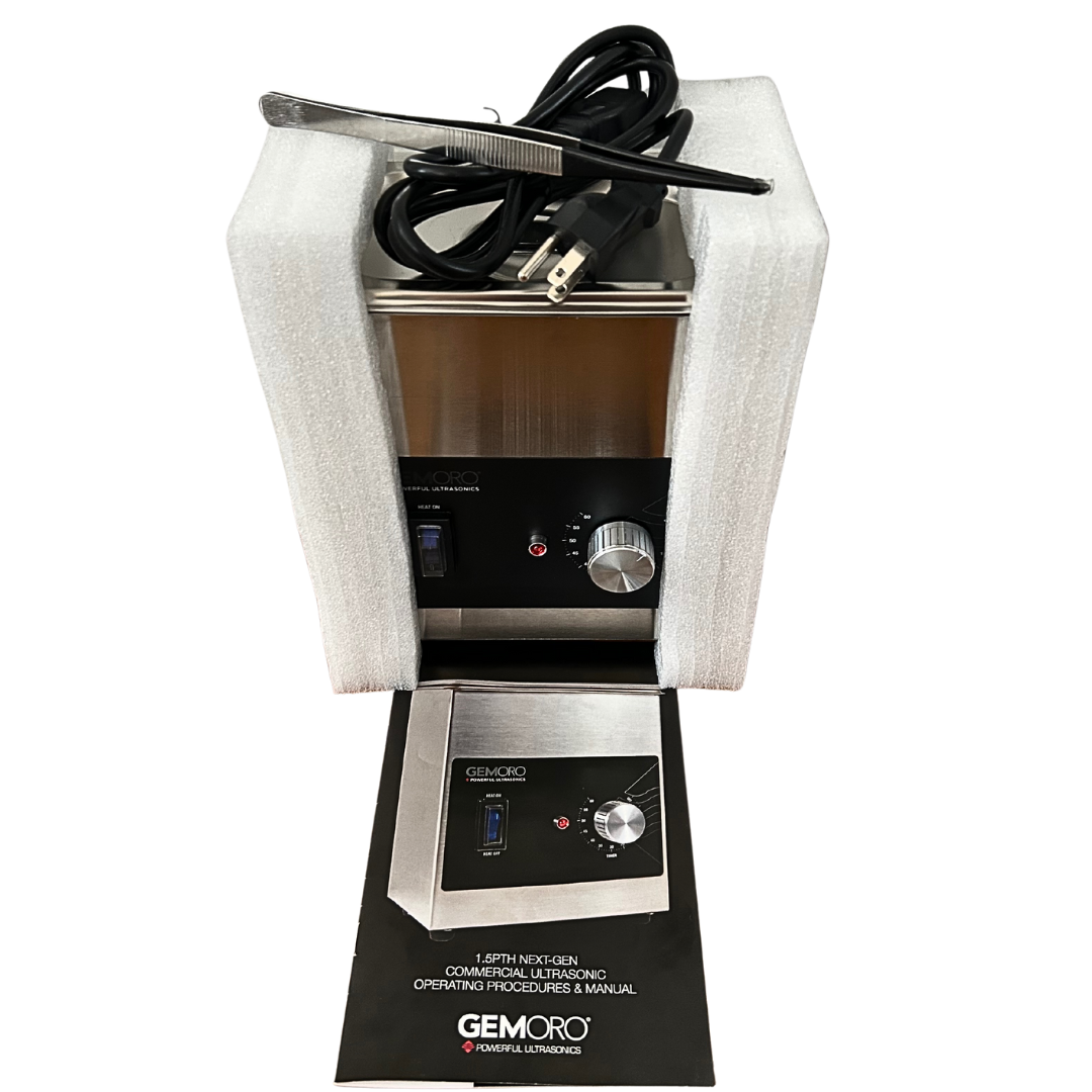 GEMORO 1.5TH Next-Gen Powerful Ultrasonics Jewelry Cleaner Model #1731