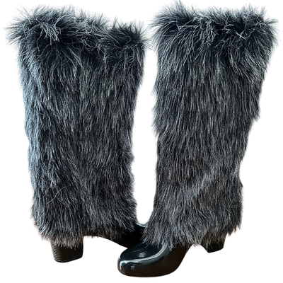 Melissa Faux Fur Rain Boots Women&#39;s Size 7