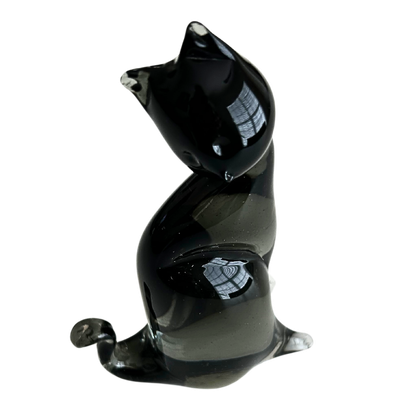 Murano Glass Blown Cat Figurine