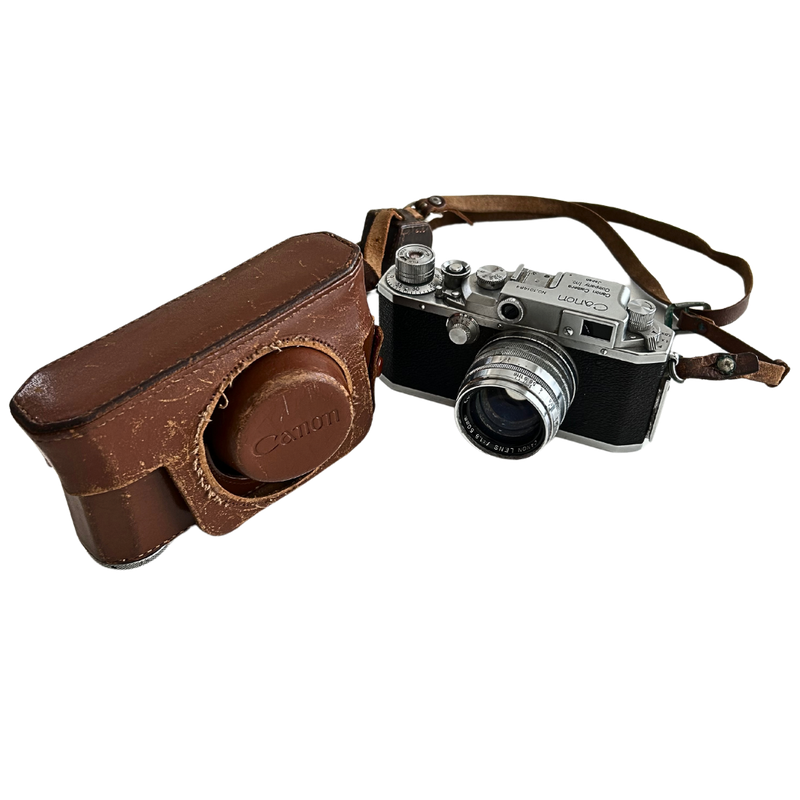 Canon 35mm Vintage Camera #101484  &amp; Leather Case