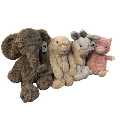 JELLYCAT London Plush Animals Assorted Lot of 4