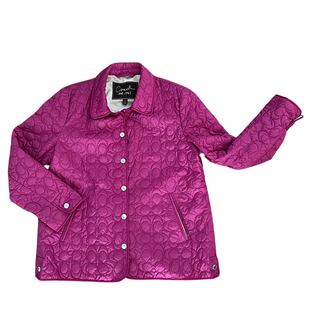 COACH Quilted Signature C Spring Jacket Women&#39;s Size XL