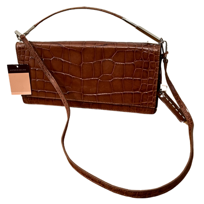 ANTONIO MELANI Embossed Handle &amp; Crossbody Clutch Purse