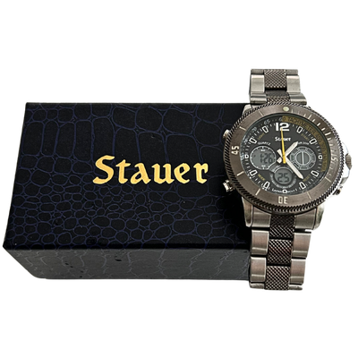 Stauer Colossus Hybrid Chronogragh Japan Movt 20410 3 ATM Men&#39;s Watch