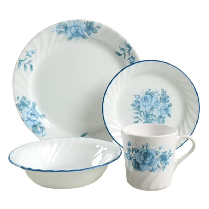 Corelle By Corning Blue Velvet Dinnerware Set of 40