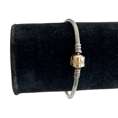 Pandora Barrel 925 ALE Clasp Snake Chain Bracelet