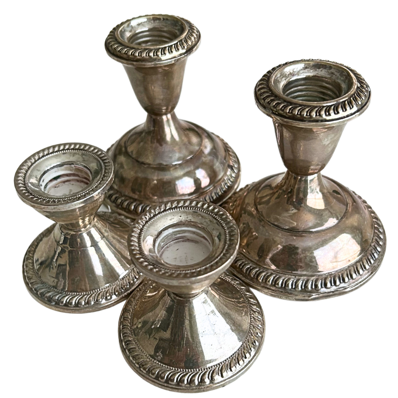 Empire &amp; Duchin Creation Weighted Candlestick Holders Set of 4