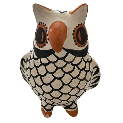 Acoma Pottery By Eva Histia Owl Figurine