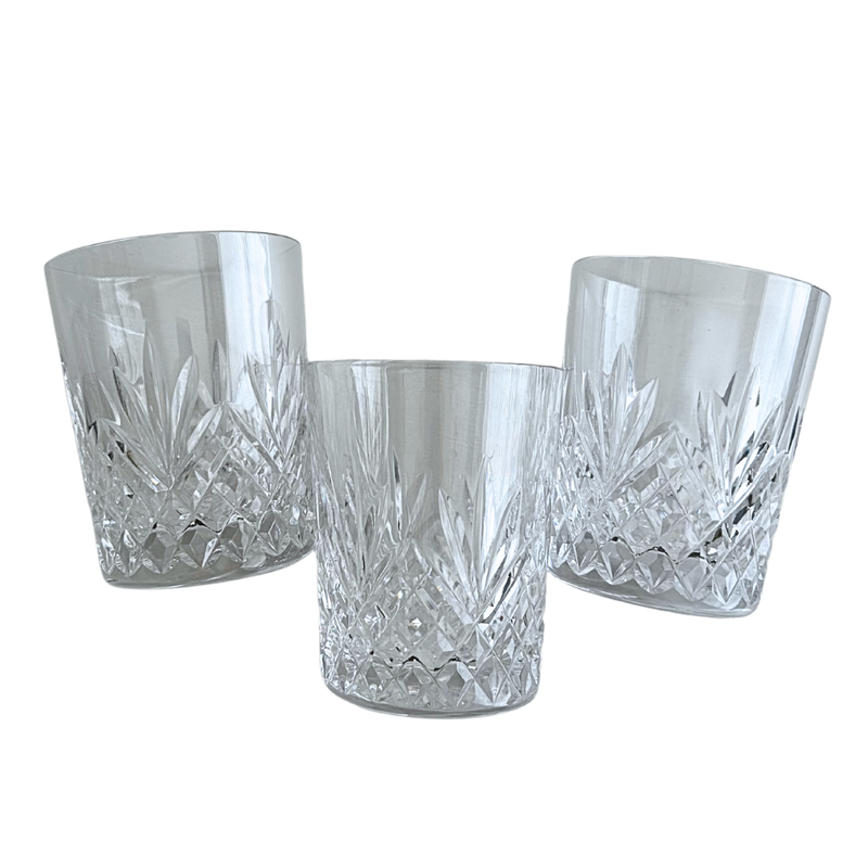 Waterford Crystal Double Old Fashioned 12 oz Glass Set of 3