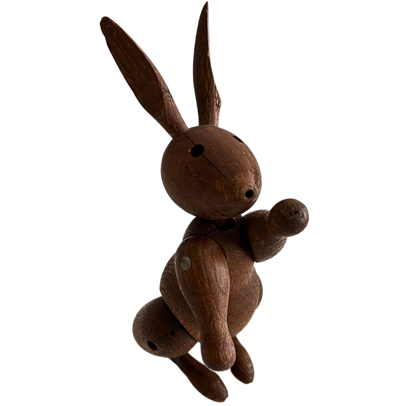 Kay Bojesen Denmark Copywright Wooden Articulated Rabbit Figurine