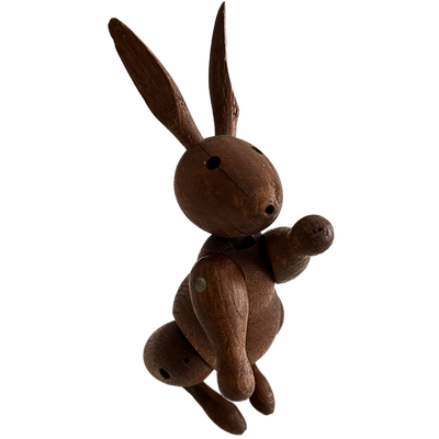 Kay Bojesen Denmark Copywright Wooden Articulated Rabbit Figurine