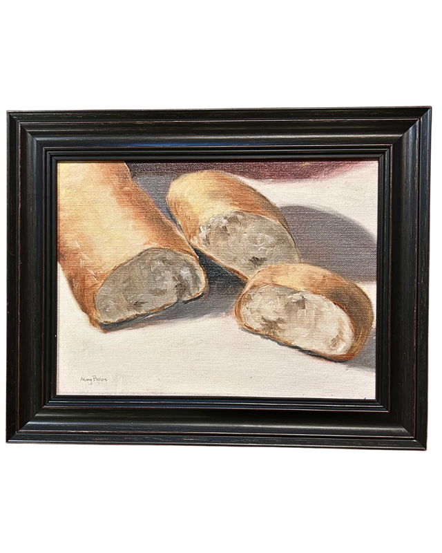 Mary Phelps Signed &amp; Framed &quot;Broken Loaf&quot; Bread Print