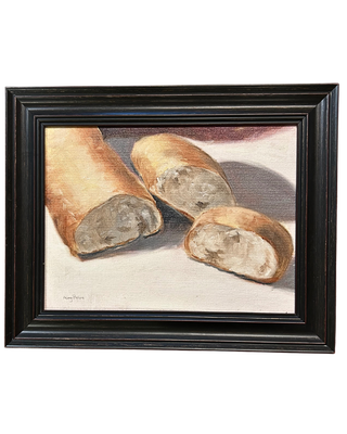 Mary Phelps Signed &amp; Framed &quot;Broken Loaf&quot; Bread Print