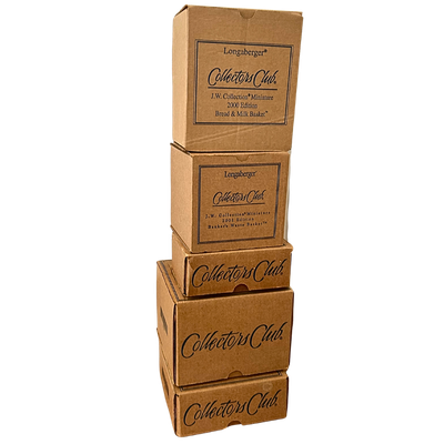 Longaberger Collectors Club 2000-2003 JW Collection Baskets &amp; Liners Set of 5