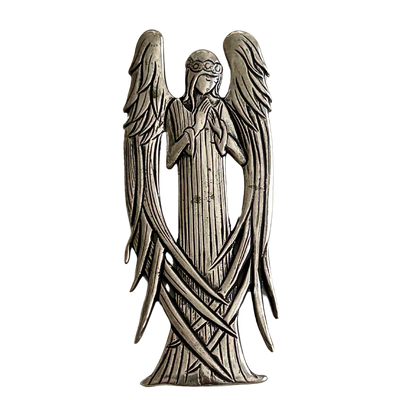 Hand &amp; Hammer Signed Sterling Silver Vintage Angel Ornament/Pendant