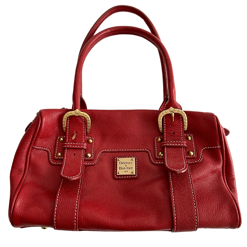 Dooney &amp; Bourke Zip Top Closure Buckle Shoulder Purse
