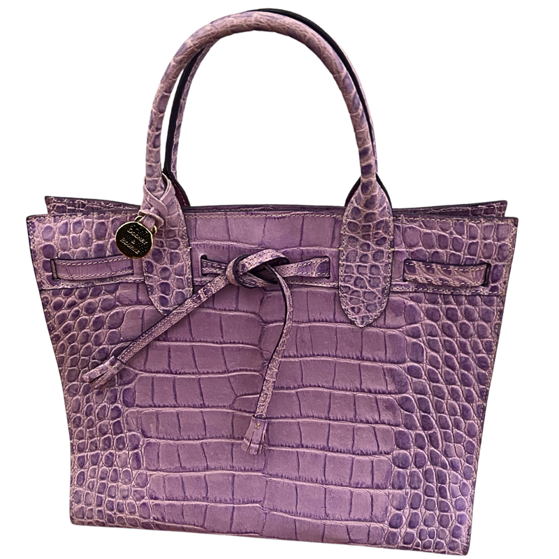 Dooney &amp; Bourke Embossed Made In Italy Handle Tote Purse