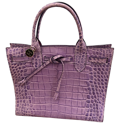 Dooney &amp; Bourke Embossed Made In Italy Handle Tote Purse