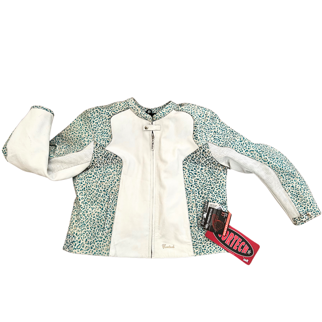 Cortech LNX Animal Print Leather Jacket Women&#39;s Size L/20