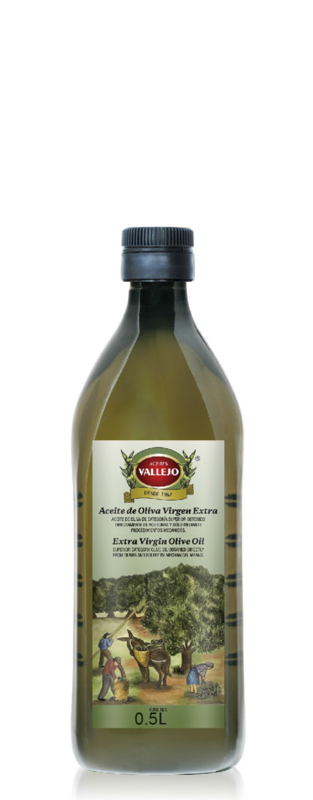 Aceite de Oliva Virgen Extra VALLEJO 0.5L, botella PET Bertoli