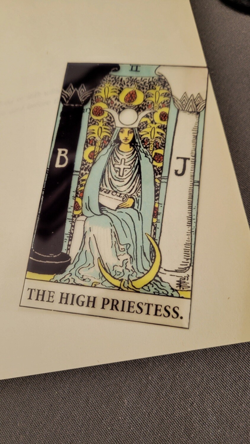 Transparent High Priestess Tarot Bookmarks