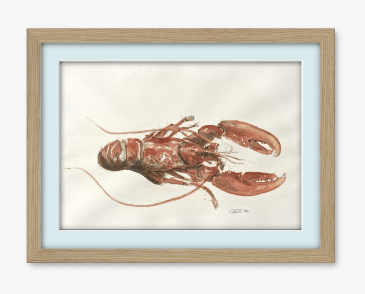 Lachy Lobster - Original Watercolour Painting