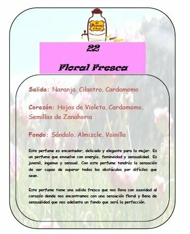 Perfume número 22 a granel - Rosa Cocodrilo