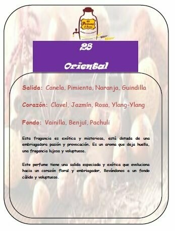 Perfume número 28 a granel - Opio