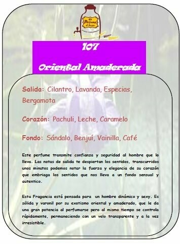 Perfume número 107 a granel - AngelitoTM