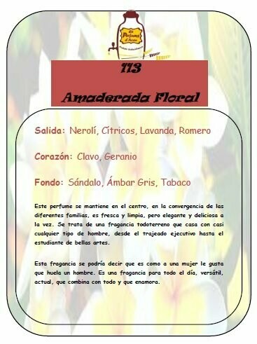 Perfume número 113 a granel - ¡Hombre, Carol Hierro CaH!