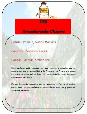 Perfume número 168 a granel - Sin Vencer PaRa