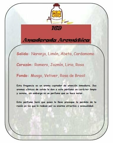 Perfume número 169 a granel - Feroz Avercombre