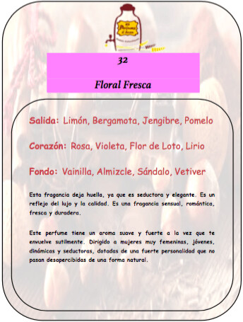 Perfume número 32 a granel - Esencia de Loe