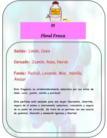 Perfume número 35 a granel - Tal vez, Tal vez Loe