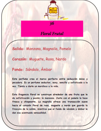 Perfume número 36 a granel - Es Delicioso Duna Cara
