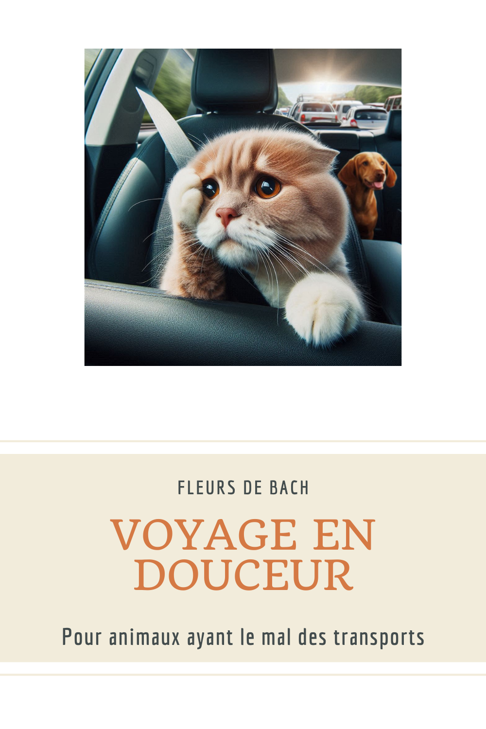 Fleurs de Bach pour les animaux ayant le mal des transports