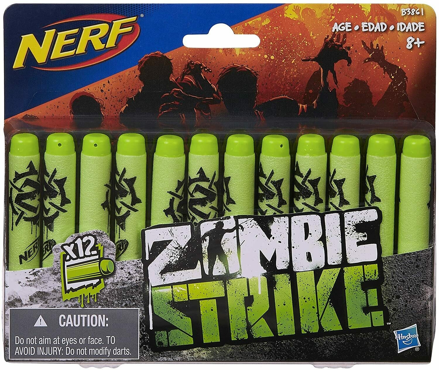 Nerf Zombie Strike Foam Darts - 12 pk