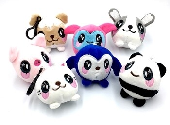 Plush Buddies Squishy Keychains