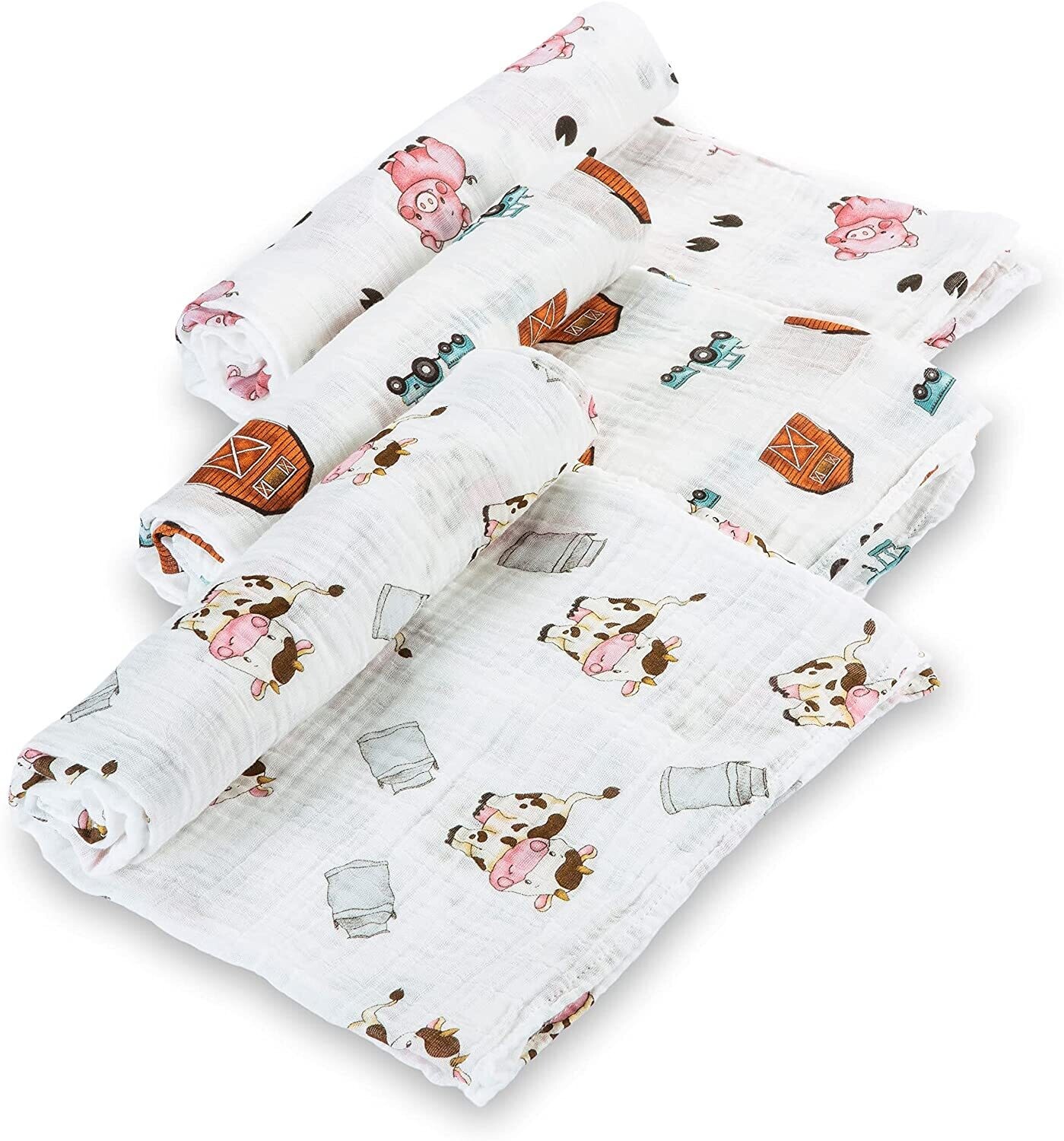 LollyBanks Cotton Muslin Swaddle - 3 Pk