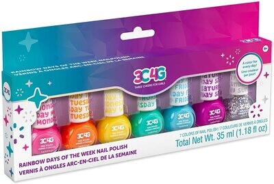 3C4G Rainbow Days of Wk Nail Polish