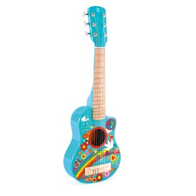 Flower Power Blue Guitar