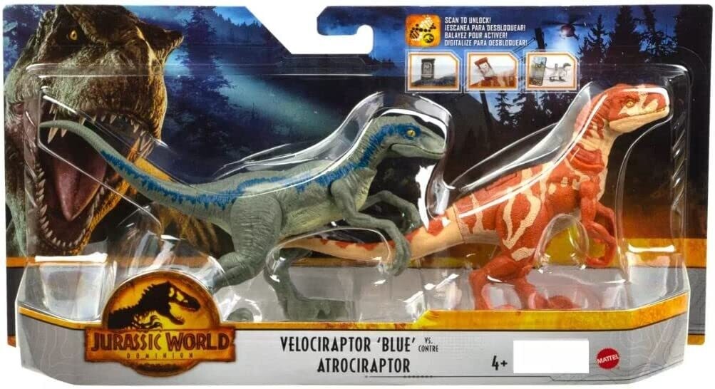 Jurassic World Dominion Velociraptor vs Atrociraptor 2 Pk