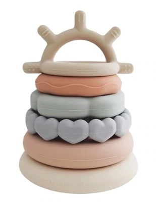 Classic Stacking Silicone Teething Ring 