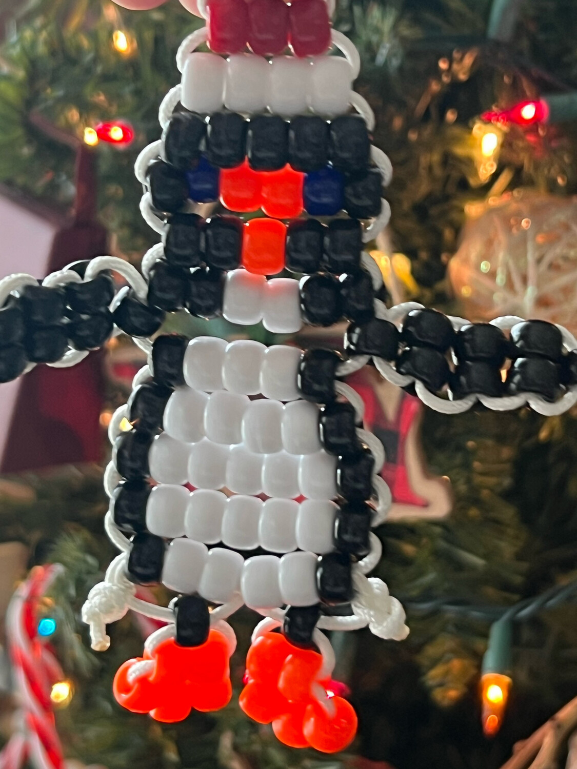 Holiday Penguin Keychain 