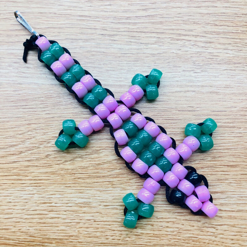 Customizable Lizard Keychain