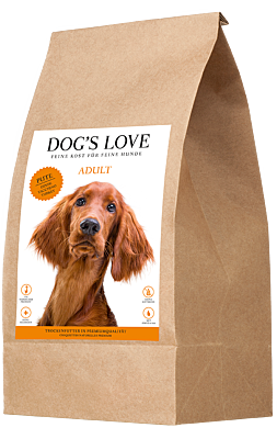 DOG&#39;S LOVE DINDE CROQUETTE CHIEN 2kg