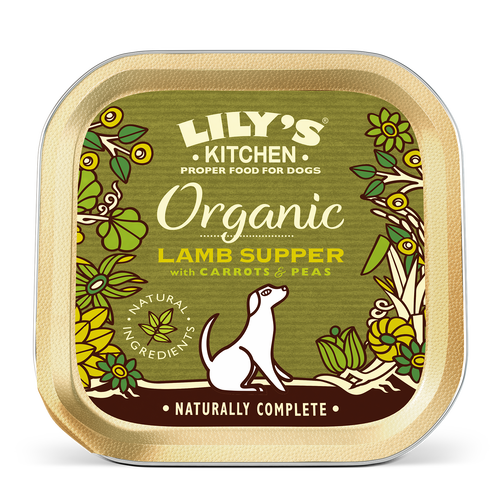 Lily's Kitchen - Barquette Recette Bio à l'Agneau pour Chiens 150g