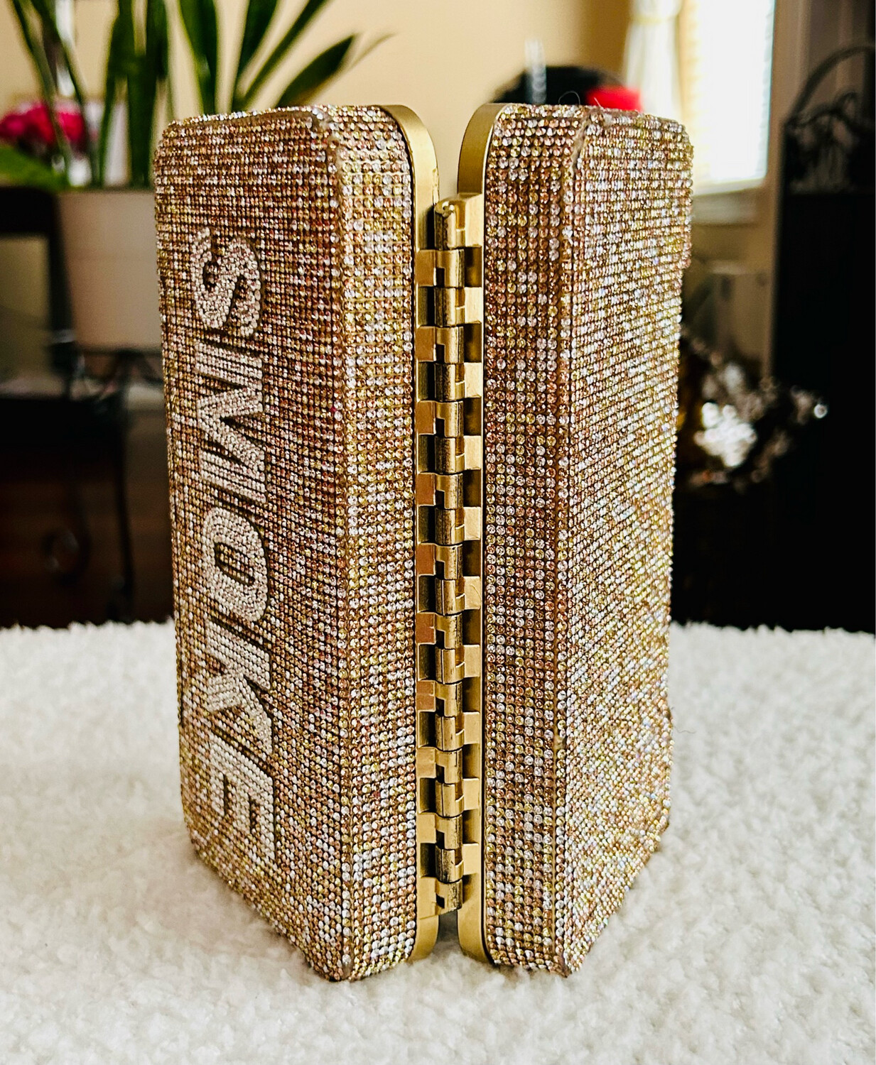 Personalized Small Rhinestone Cigar Travel Set